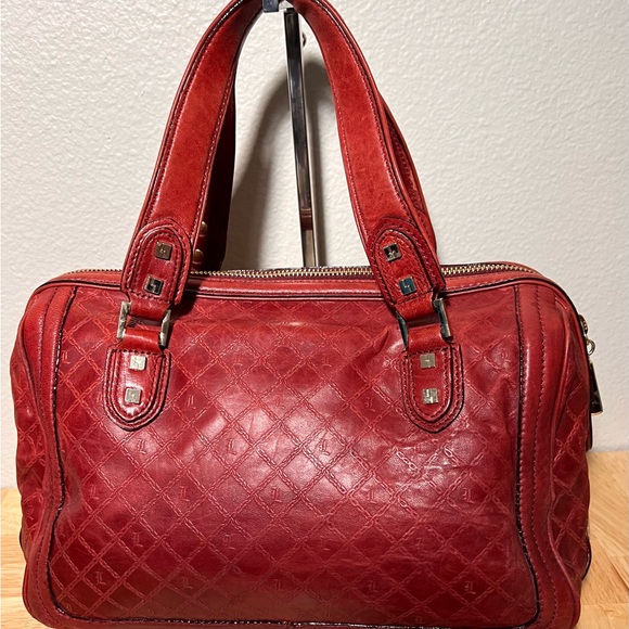 ❣️Reserved❣️LAMB Gwen Stefani Fadeout Satchel in Red Very Nice Condition! - Picture 3 of 14